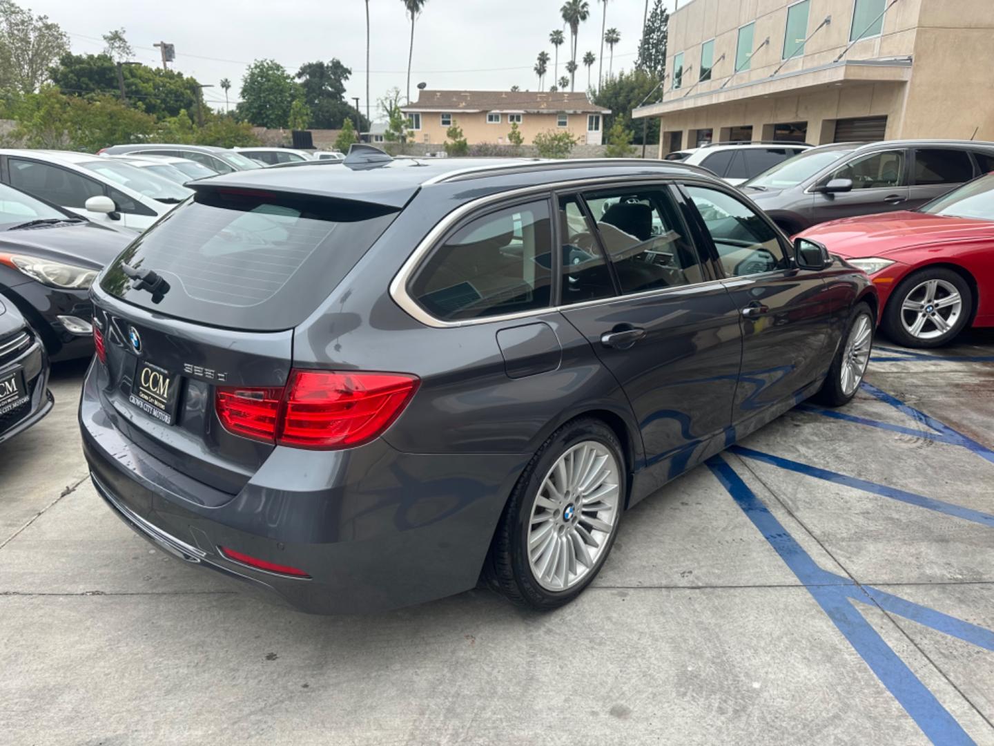 2014 Grey /Black BMW 3-Series Sport Wagon Leather (WBA3K5C53EK) with an 2.0 engine, Automatic transmission, located at 30 S. Berkeley Avenue, Pasadena, CA, 91107, (626) 248-7567, 34.145447, -118.109398 - Diesel!! MPG!! X-Drive!! - Photo#4